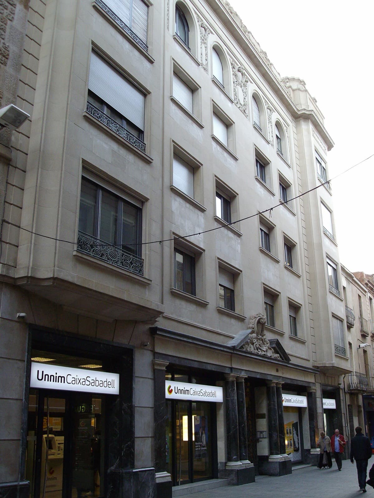 Façade of an apartment building in Sabadell