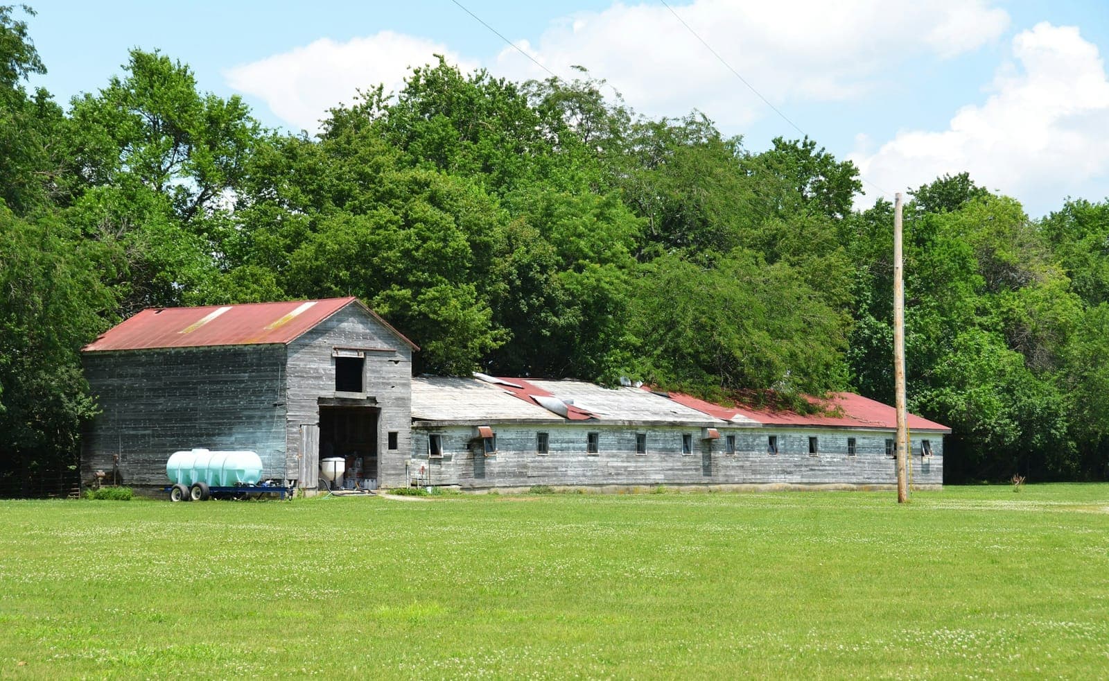 Farm building in the countryside